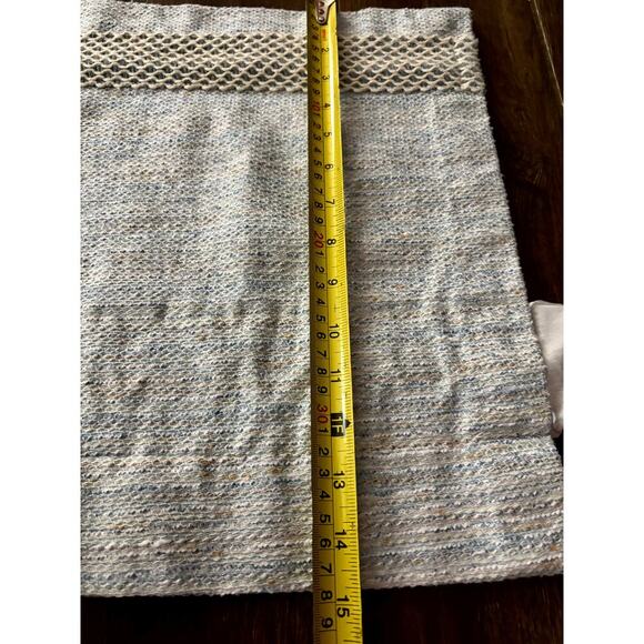 VTG 2 Panels Pinch Pleat Curtains Valance Blackout Soft Light Blue USA 24"x81" - Picture 9 of 16